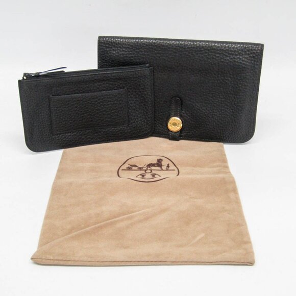HERMES Black Leather Wallet - Picture 2 of 15